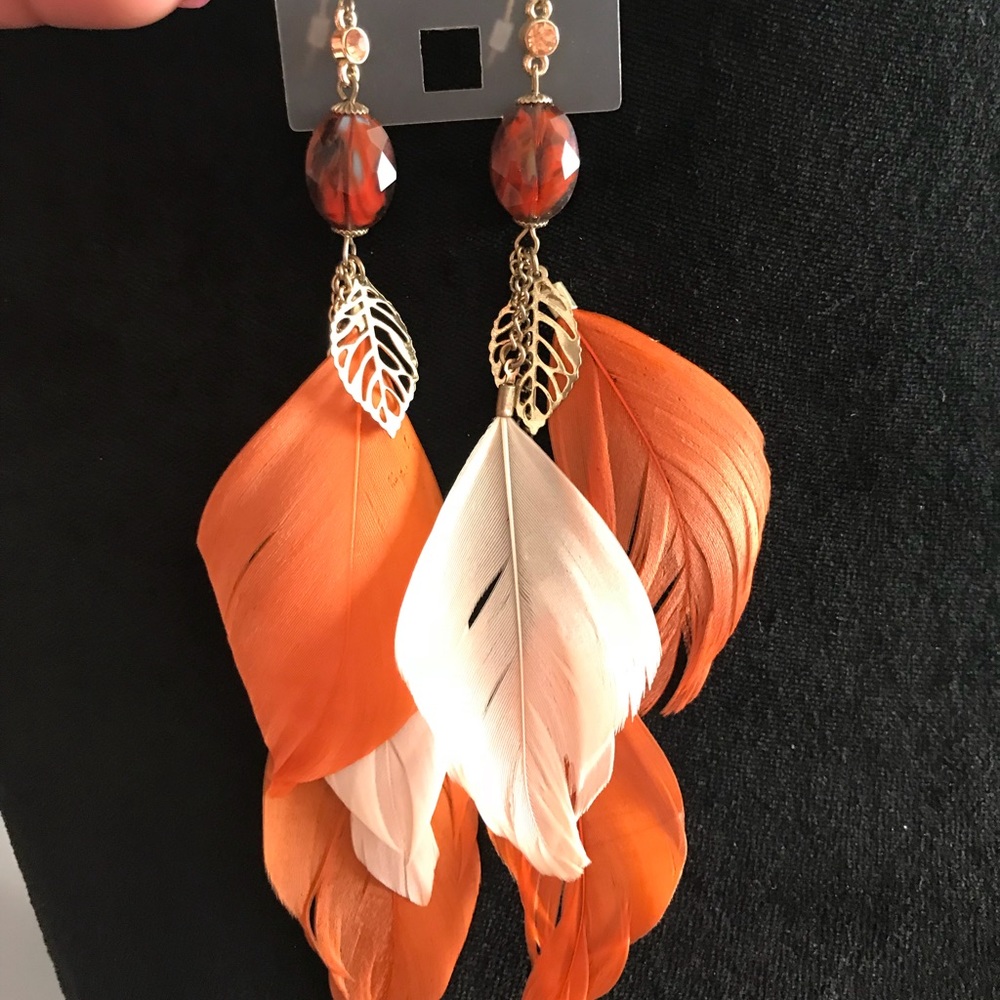 Feather earrings